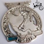 مدال اسکیت نقره ای با طراحی نقشه ایران