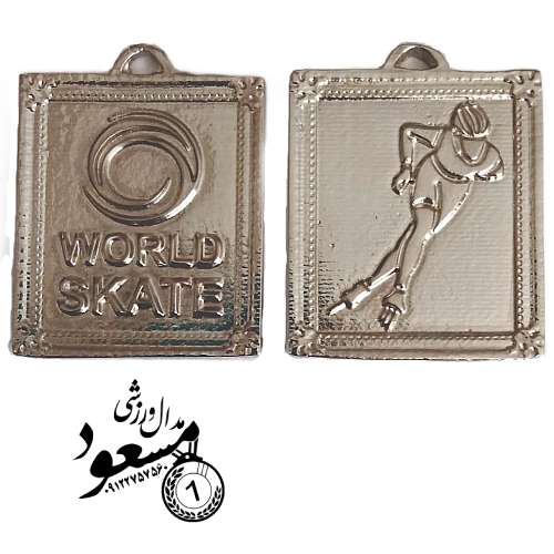 skate3 نمای نزدیک مدال اسکیت بدون سرب تولید مسعودمدال